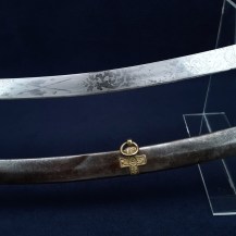 British c1860 Warwickshire Yeomanry Cavalry Officers Full Dress Mameluke Sword by Hamburger Rogers and Co 11